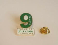 CELTIC BADGE CHAMPIONS 9 IN A