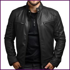 Men's Biker Leather Jacket