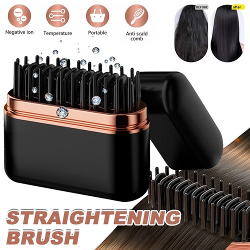 Hair straightener brush - straightener,
