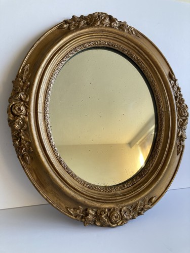 Antique oval mirror english - mirror,,