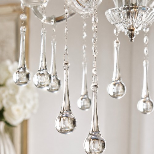 Clear rain drop crystal - drop,