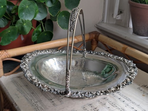 Antique silver plate fruit - antique,