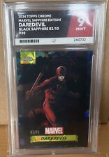 2024 Topps Marvel Chrome Sapphire Ed Daredevil 2/10 Black Refractor 9 Mint?