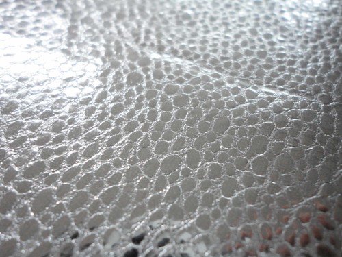 Silver bubble effect metallic