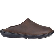 Mens Leather Clogs Slip On