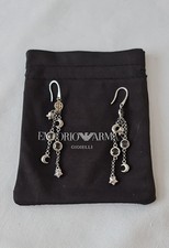 Emporio Armani Sterling Silver Dangling Earrings