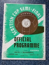 Celtic v Kilmarnock Scottish Cup Semi Final 1957