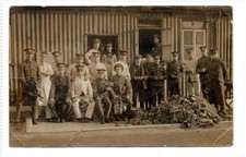 Picture postcard of WW1 Border regiment Field Kitchen? - poor condition (C94032)