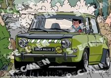 Simca rallye drawing - 2",