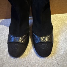 CHANEL Heel Boots Bootie Shoes