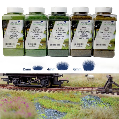 Static grass 2mm - 2mm, 4mm