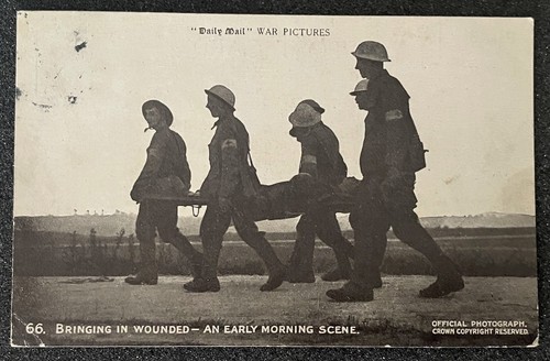 Bringing wounded wwi daily - bringing,