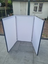 Vonyx DB2 Black Foldable DJ Screen Booth 3 Panel Lighting Deck Stand