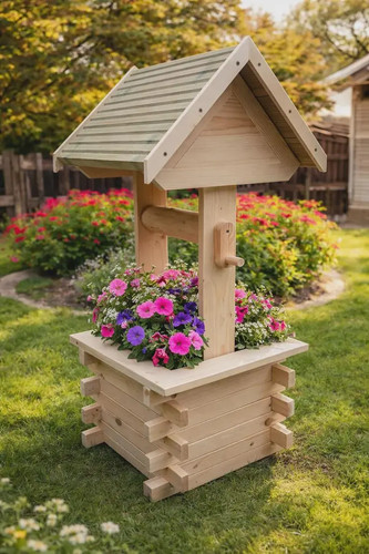 Handmade solid pine wishing - solid,