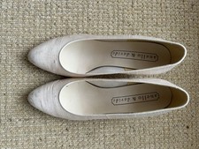 Anello & david raw silk bridal shoes