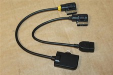 Audi iPhone Lightning USB Cable Lead Set Audi Music Interface AMI MMi 3G+GENUINE