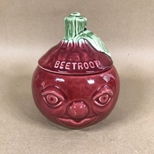 Vintage Beetroot Pot With Face Preserve Pickle Pot