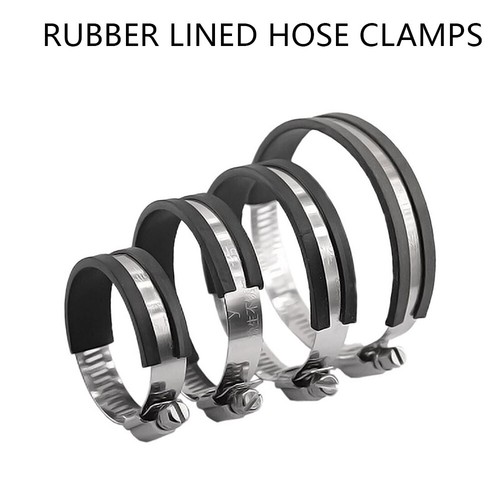 Rubber lined hose clamps - hose,