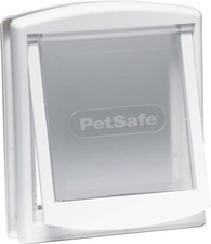 Staywell Pet dog door cat flap. Plastic cover Original White. Small Medium Large