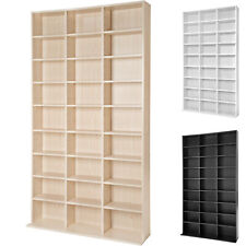 Bookshelf Shelving Unit CD Storage Shelves Display Bookcase Narrow DVD Rack
