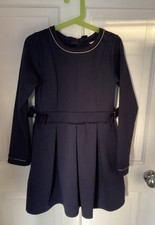 Ted Baker Girls Navy Blue Dress Age 8 Years Good Condition