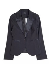 Warehouse Black Tuxedo tailored Jacket Uk Women's 12 Bnwt  rrp £65 