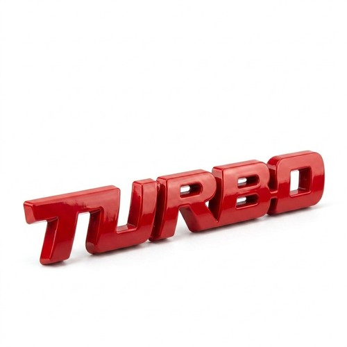 Large red turbo badge - large,