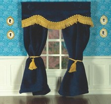 Plush Navy Blue Velvet