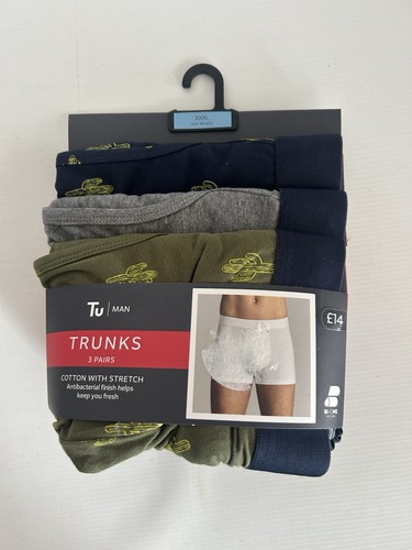 Men trunks xxxl 3 pairs - xxxl,