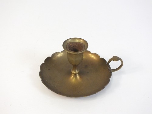 Antique vintage brass chamber - antique,