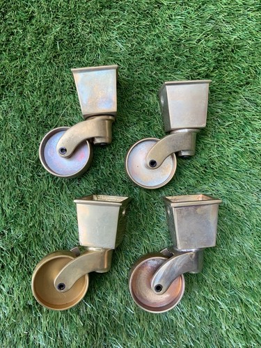 Solid brass furniture - brass, castors