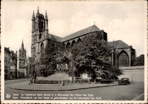 Vintage postcard ghent - vintage,