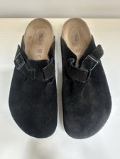BIRKENSTOCK BOSTON BLACK SUEDE