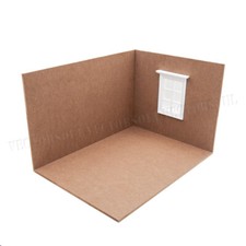 1:12 Miniature Dollhouse Display Scene Box Open Room Board Furniture Accessories