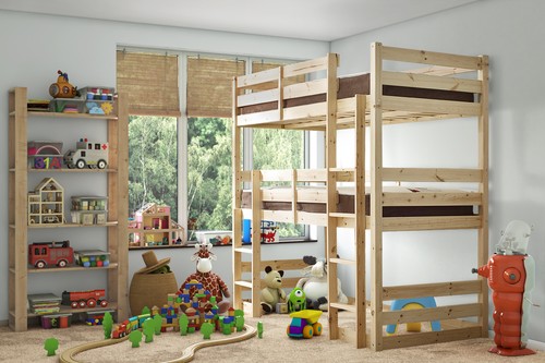 Storage pine bunk - pine,