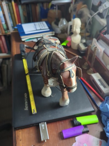 Shire horse with harness - shire,