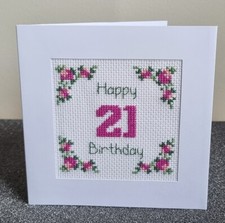 21st Birthday Card - Cross
