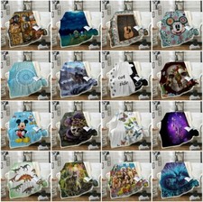 Soft Warm Printed Thick Faux Fur Fleece Blanket Throws Sofa Bed Bedding Blanket