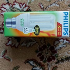 1Phillips Energy Saving  Long Life 11w Bayonet For 60WATT