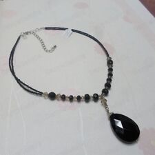 FACETED GLASS BLACK TEAR