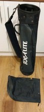 Top Flite Pencil Golf Club Bag Shoulder Raincover Hood Strap Blue Sunday Weekend