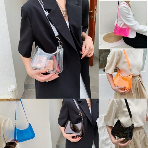 Transparent underarm bag - transparent,