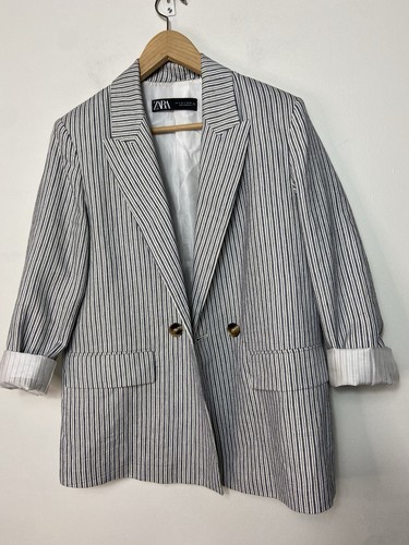 Zara oversize striped blazer - zara,