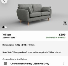 NEXT Wilson 2 Seater Sofa