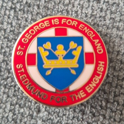England enamel pin - england, st