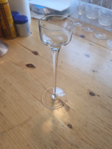 Crystal glass tall stem - crystal,