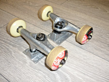 Element skateboard 5.0  trucks + 52mm wheels + bearings vgc fit 7.5-7.8 deck