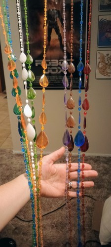 Vintage beaded curtain - beaded,
