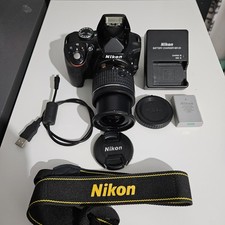 Nikon D3300 DSLR Camera with AF-P DX Nikkor 18-55mm f/3.5-5.6G VR Kit Black