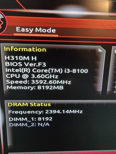 Gigabyte h310m intel 8100 - gigabyte,